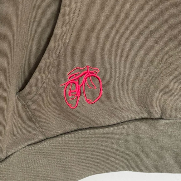 New Belgium Brewing Co. Embroidered Olive Green Hoodie Adult size Large - Picture 5 of 10